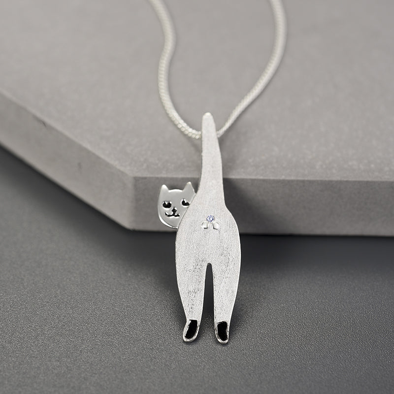 Confident Cat - Handmade Necklace