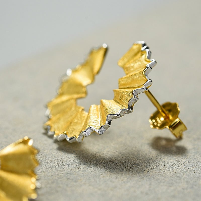 Pencil Art - C/shape Earrings | NEW - MetalVoque