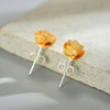 Crystal Rose - Stud Earrings