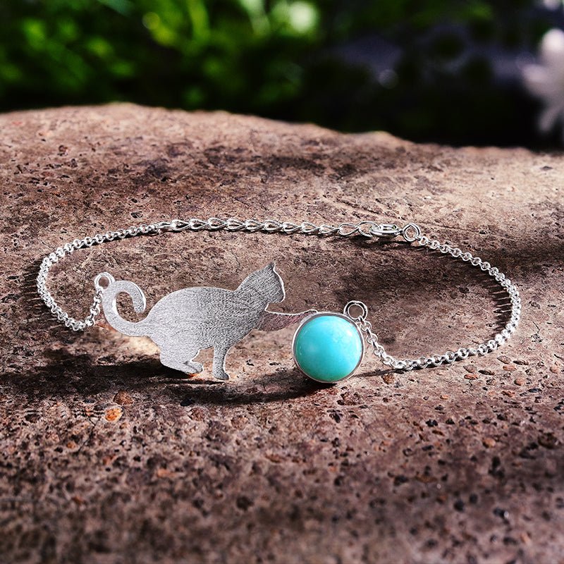 Playing Cat - Handmade Bracelet - MetalVoque