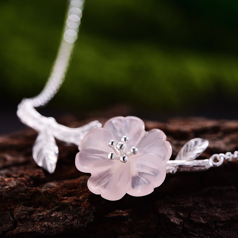 Rainy Flower - Handmade Necklace - MetalVoque