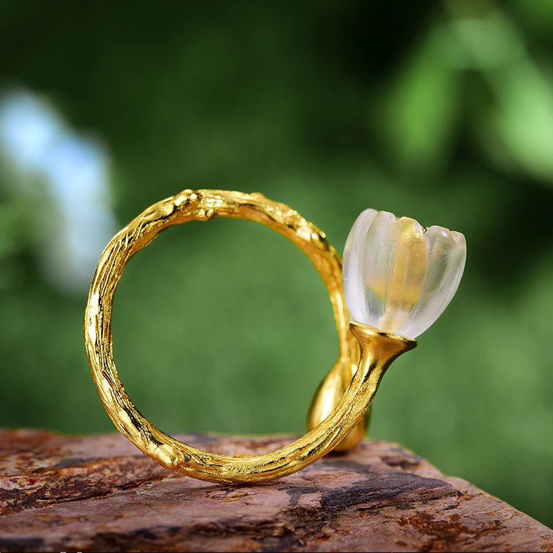 Valley Flower - Adjustable Ring - MetalVoque