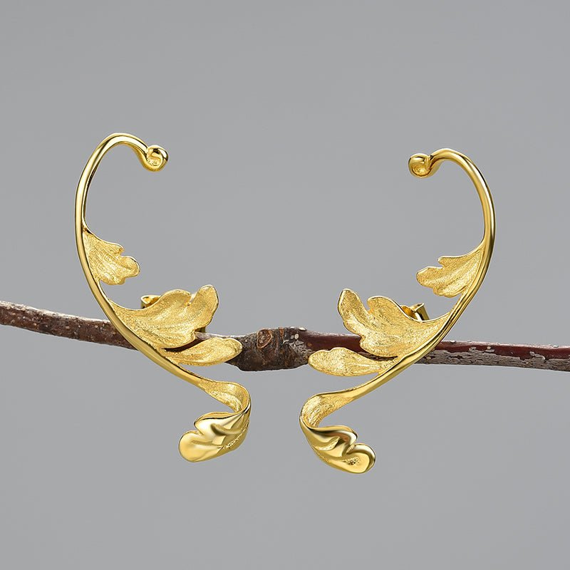 Acanthus Leaf - Stud Earrings | NEW - MetalVoque