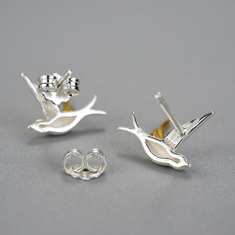 Flying Swallow - Stud Earrings | NEW - MetalVoque