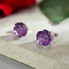 Crystal Rose - Stud Earrings