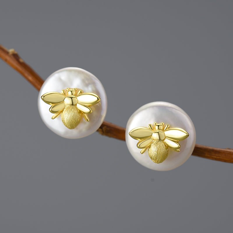 Baroque Honeybee - Stud Earrings | NEW