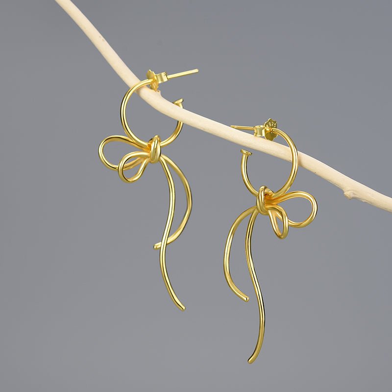 Shoelace Knot - Dangle Earrings