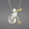 Load image into Gallery viewer, Cycling Bear - Handmade Pendant