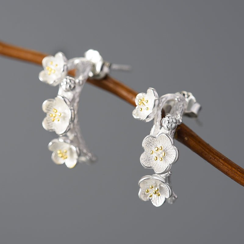 Rosaceae Branch - Stud Earrings