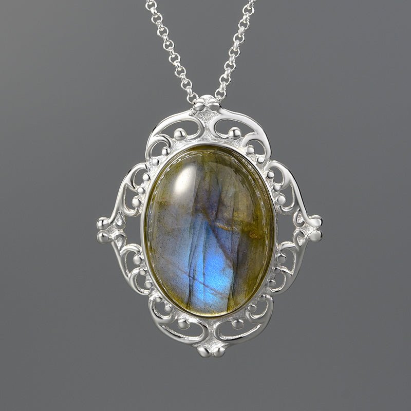 Labradorite Mirror - Handmade Pendant