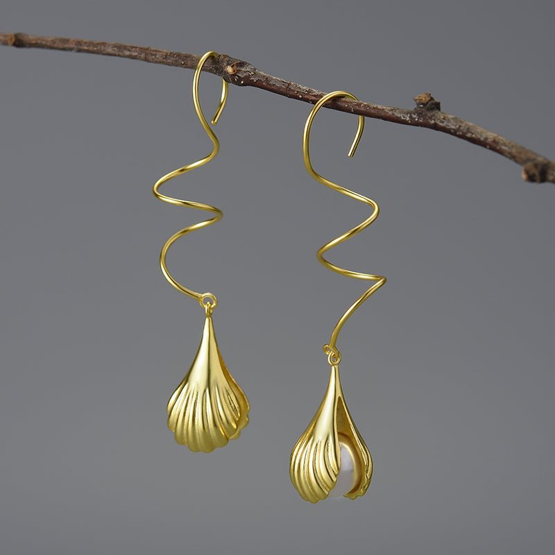 Spiral Shell - Dangle Earrings | NEW