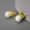 Forget-me-not Pearl - Dangle Earrings