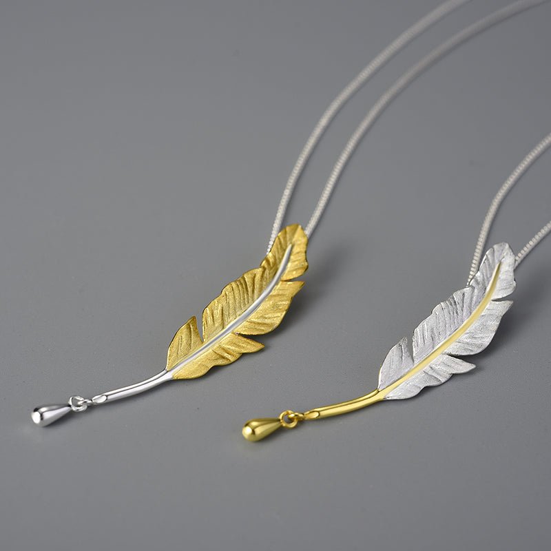 Vintage Feather - Handmade Necklace