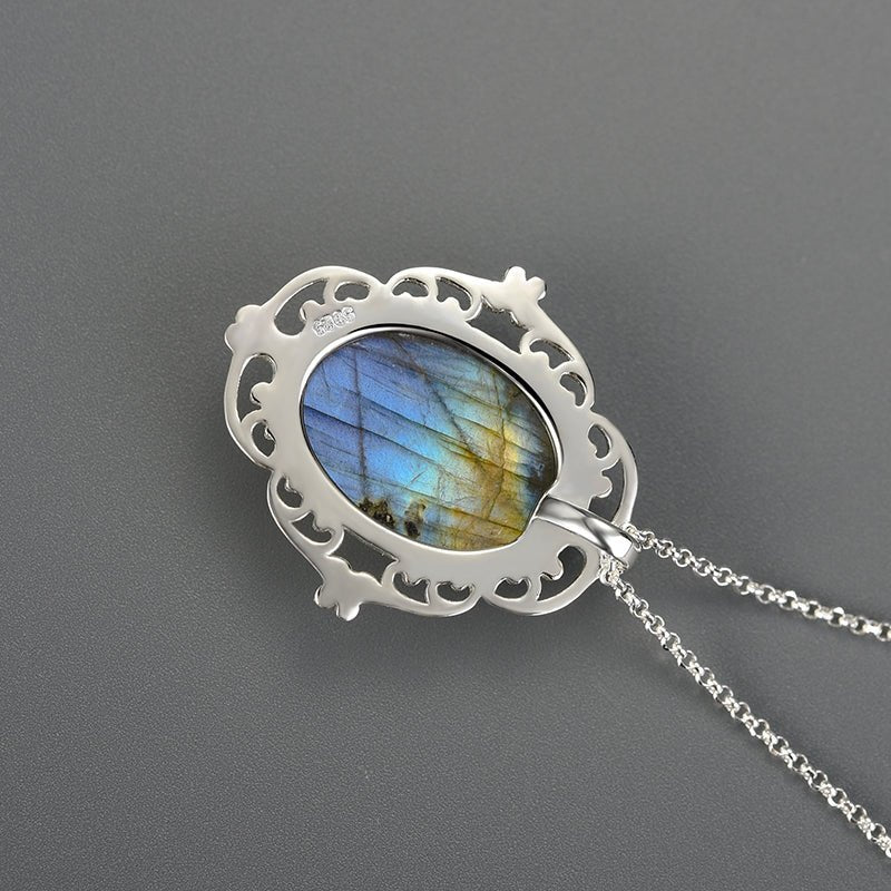 Labradorite Mirror - Handmade Pendant