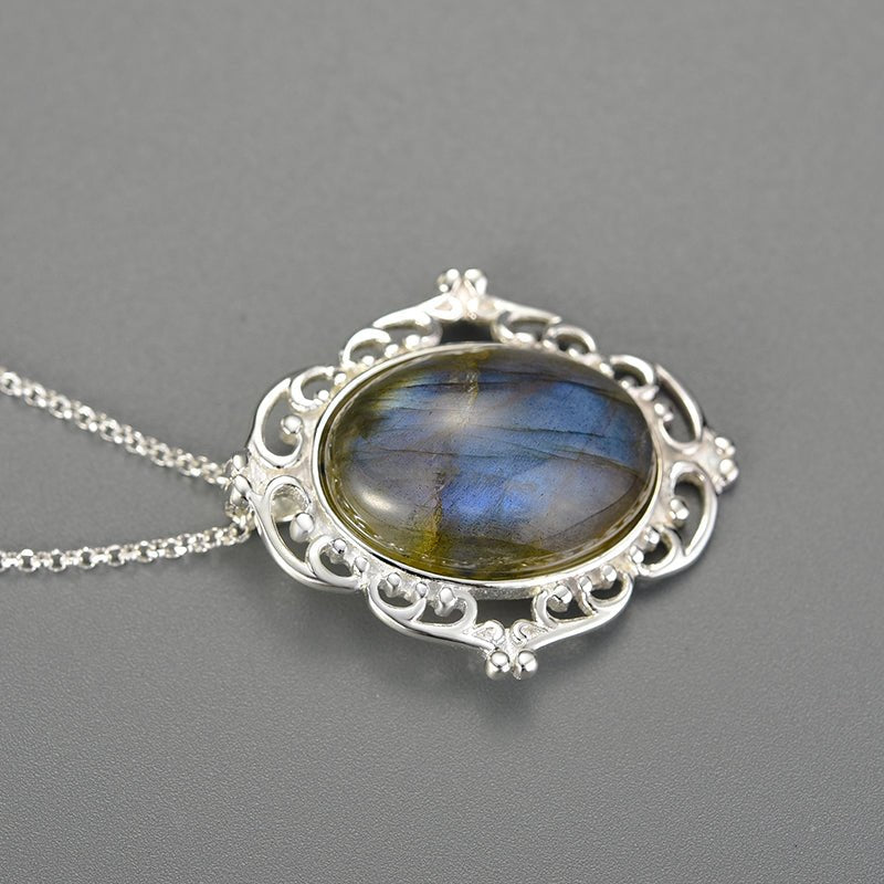 Labradorite Mirror - Handmade Pendant