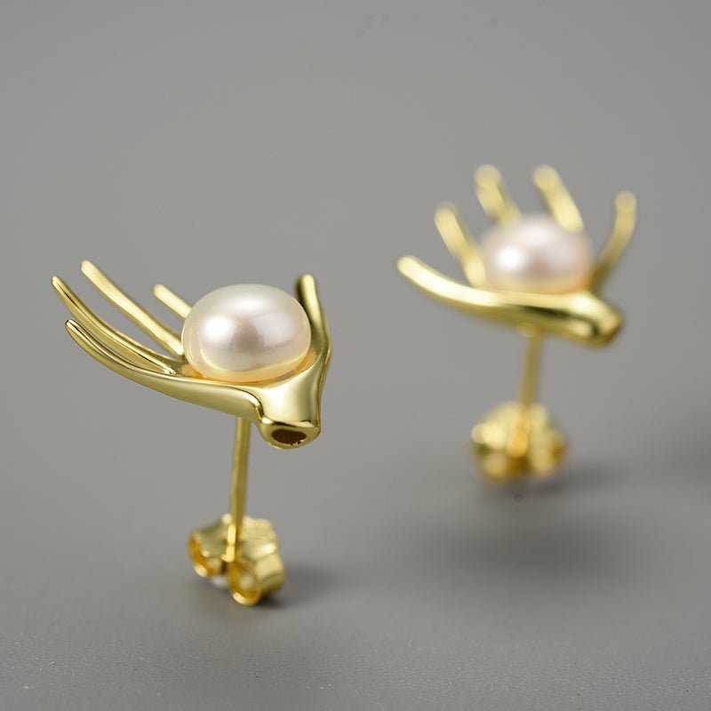 Pearl Hands - Stud Earrings | NEW