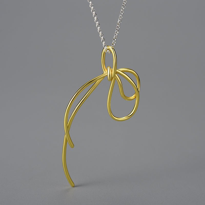 Shoelace Knot - Handmade Necklace