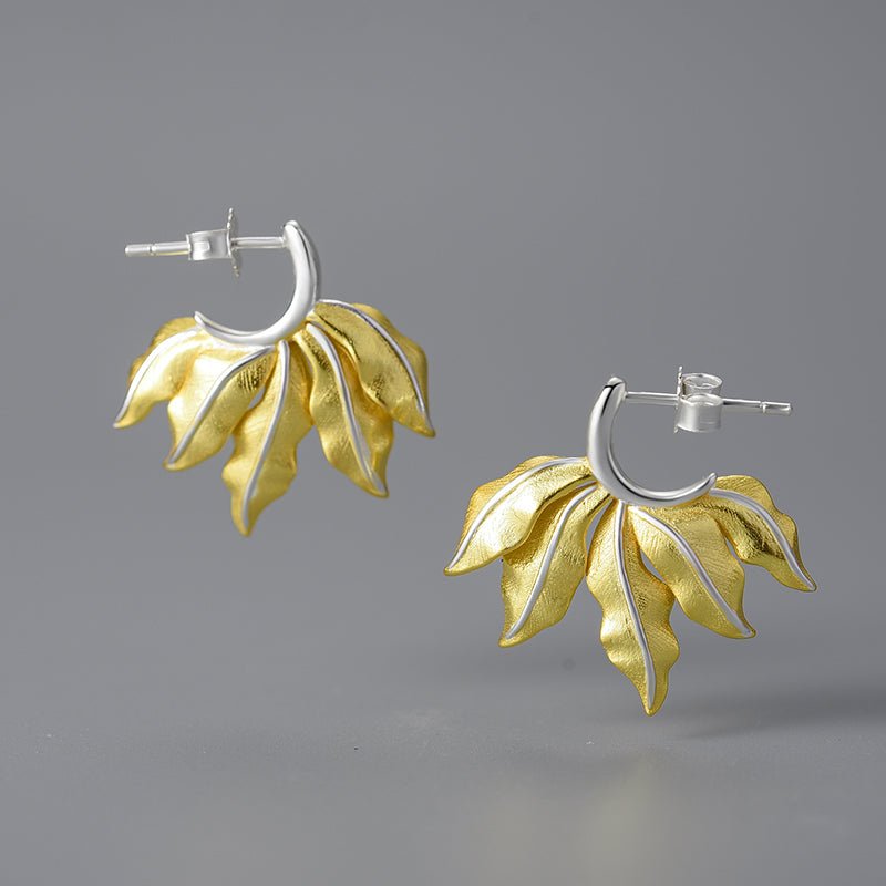 Vintage Leaves - Stud Earrings