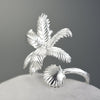 Shell and Palmtree - Adjustable Ring