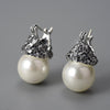 Forget-me-not Pearl - Dangle Earrings