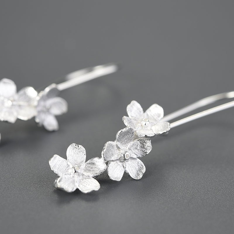 Forget-me-not Flower - Dangle Earrings