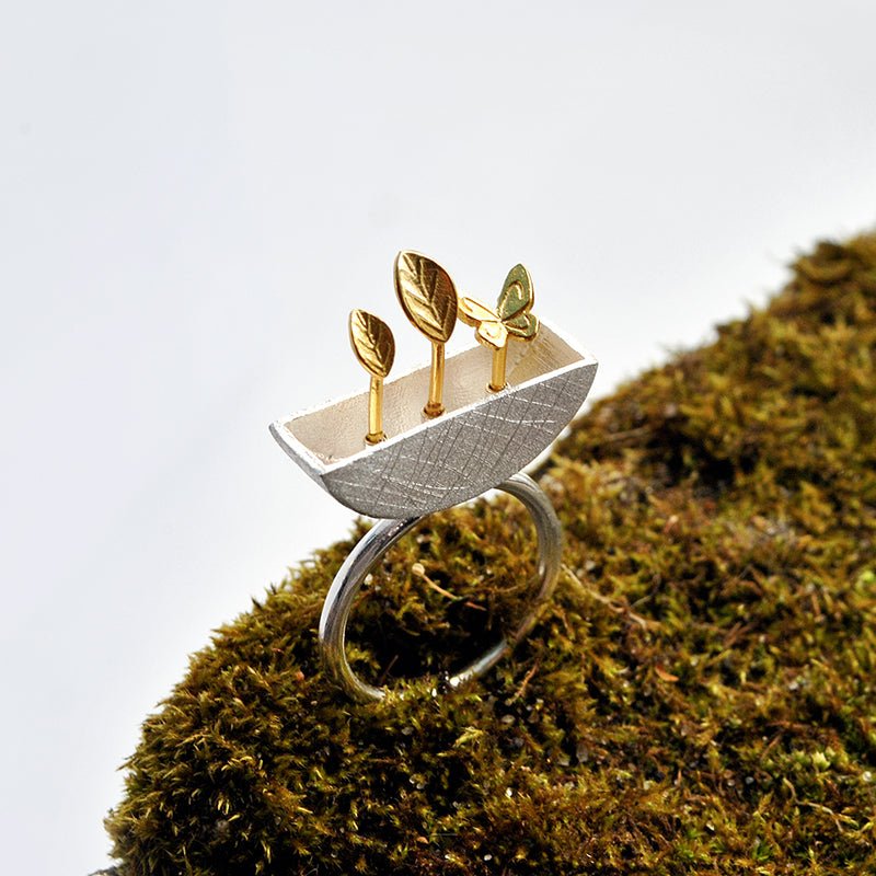 My Little Garden - Adjustable Ring - MetalVoque