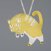 Load image into Gallery viewer, Startled Cat - Handmade Pendant