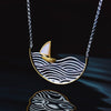 Load image into Gallery viewer, Sailing Sailboat - Handmade Necklace