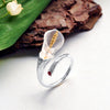 Load image into Gallery viewer, Calla Lily - Adjustable Ring - MetalVoque