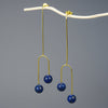 Cargar imagen en el visor de la galería, Lluvia de lapislázuli - Pendientes colgantes | NUEVO