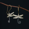 Load image into Gallery viewer, Dragonfly lullaby - Dangle Earrings - MetalVoque