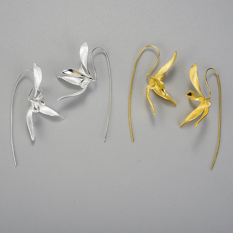 Dichiarazione Orchidea - Orecchini pendenti