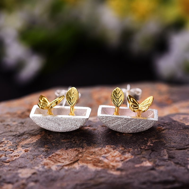 My Little Garden - Stud Earrings - MetalVoque