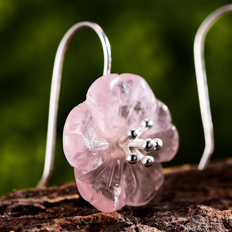 Rainy Flower - Dangle Earrings