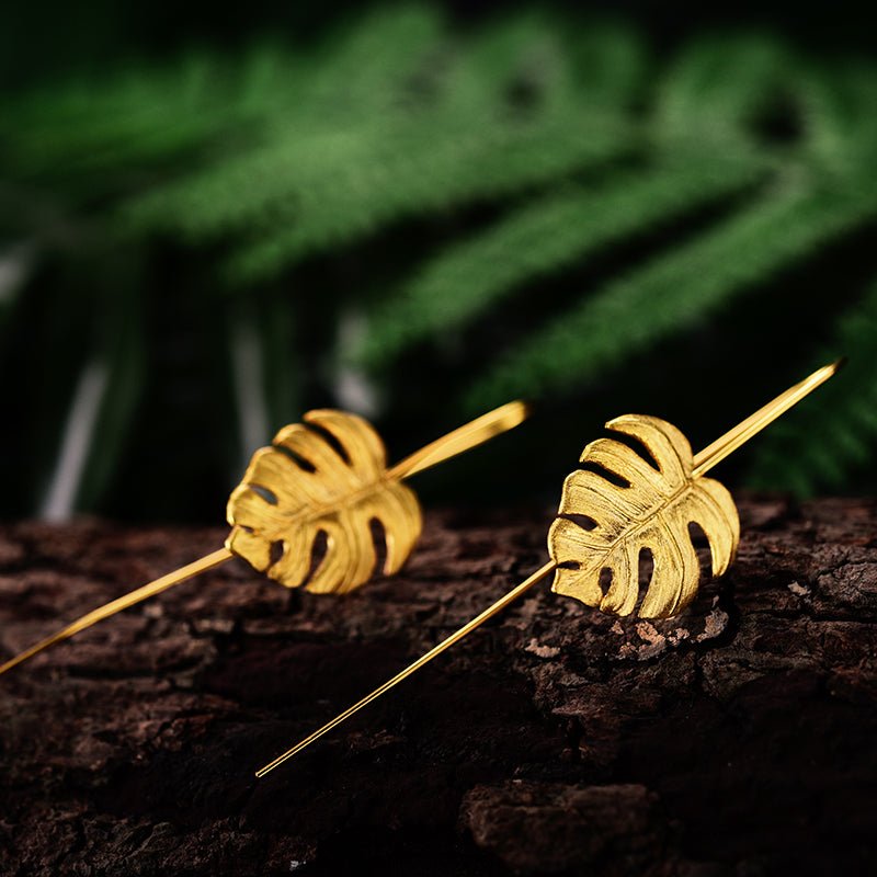 Monstera Petit - Handmade Earrings | NEW - MetalVoque