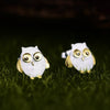 Carica l&#39;immagine nel visualizzatore Galleria, Cute Owls - Stud Earrings - MetalVoque