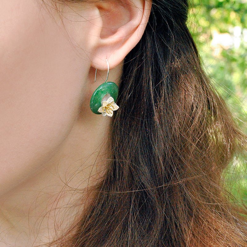 Whispering Lotus - Handmade Earrings | NEW - MetalVoque