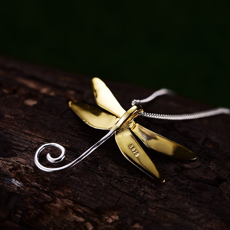 Dragonfly Lullaby - Handmade Pendant - MetalVoque