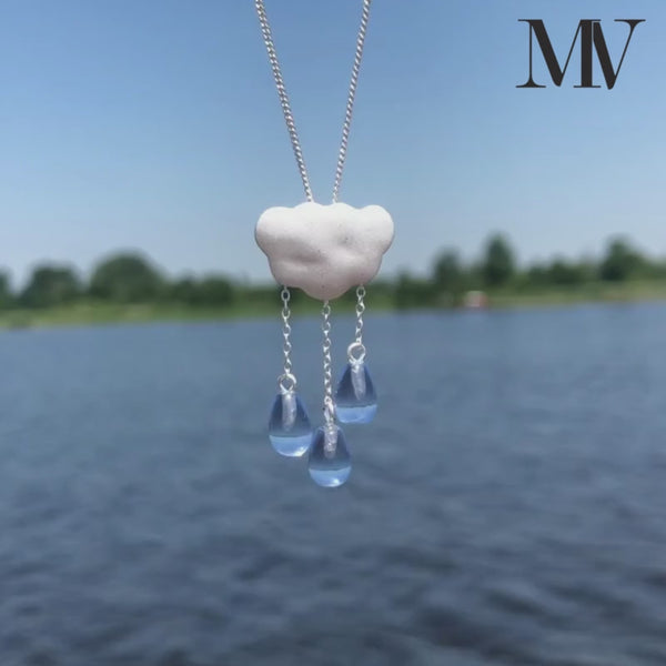 Rainy Cloud - Handmade Pendant