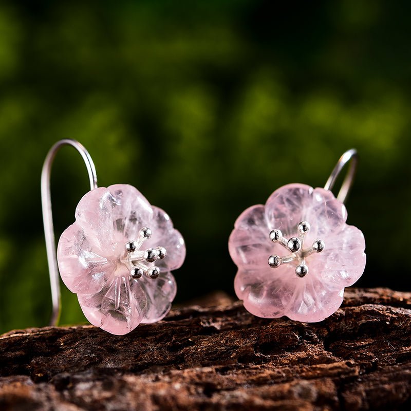 Rainy Flower - Dangle Earrings