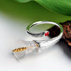 Calla Lily - Adjustable Ring - MetalVoque