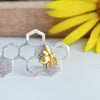 Honeycomb Guard - Stud Earrings - MetalVoque