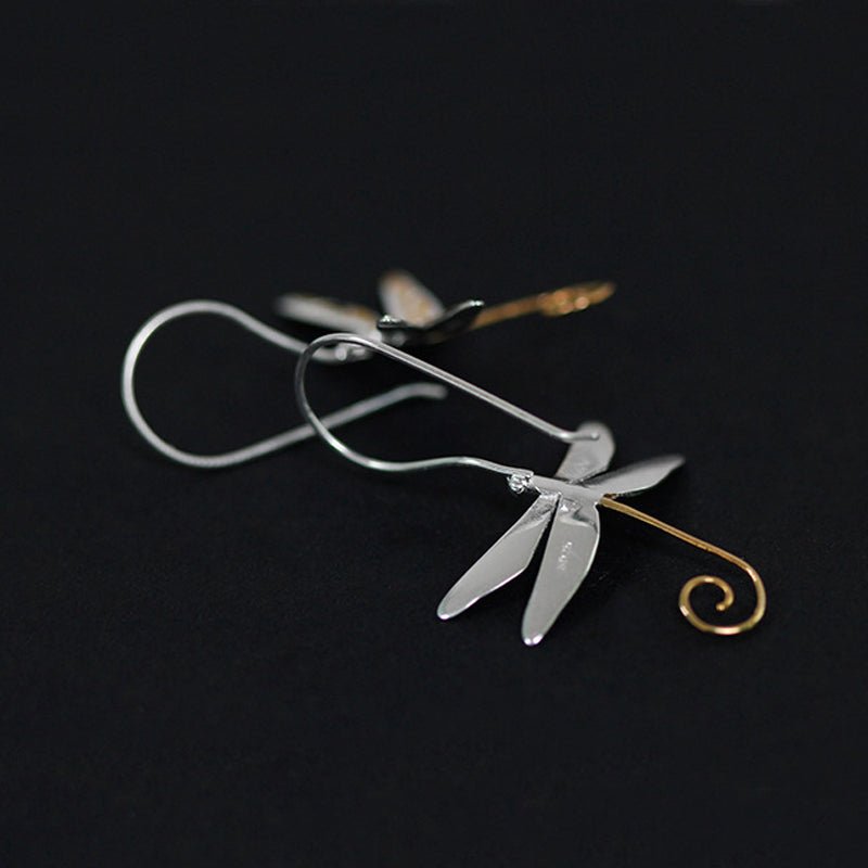 Dragonfly lullaby - Dangle Earrings - MetalVoque