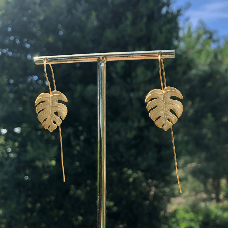 Monstera Petit - Handmade Earrings