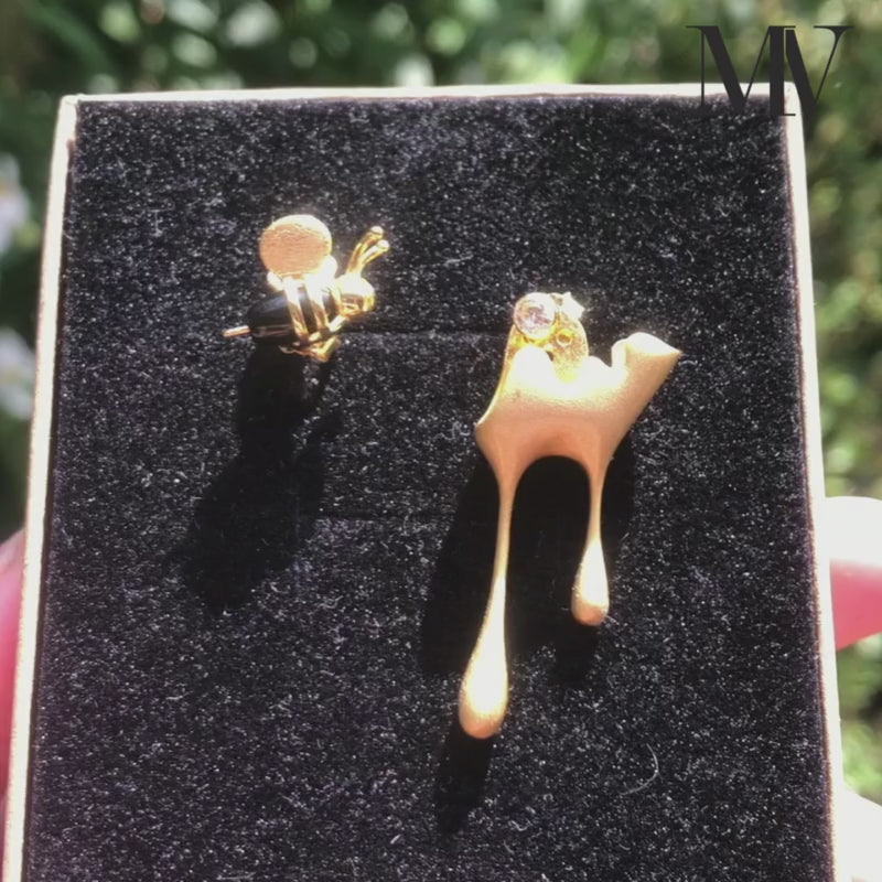 Honey Drops - Stud Earrings