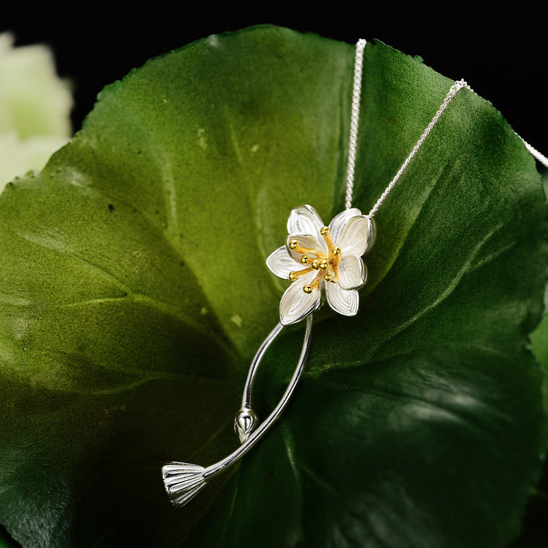 Whispering Lotus - Handmade Pendant