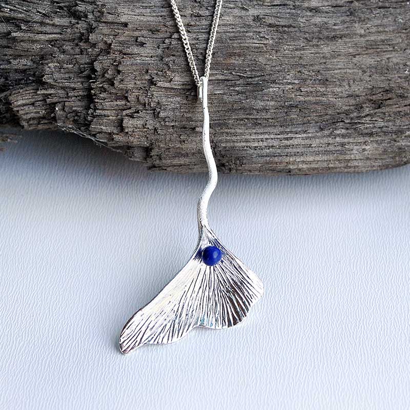 Ginkgo Leaf - Handmade Pendant | NEW - MetalVoque