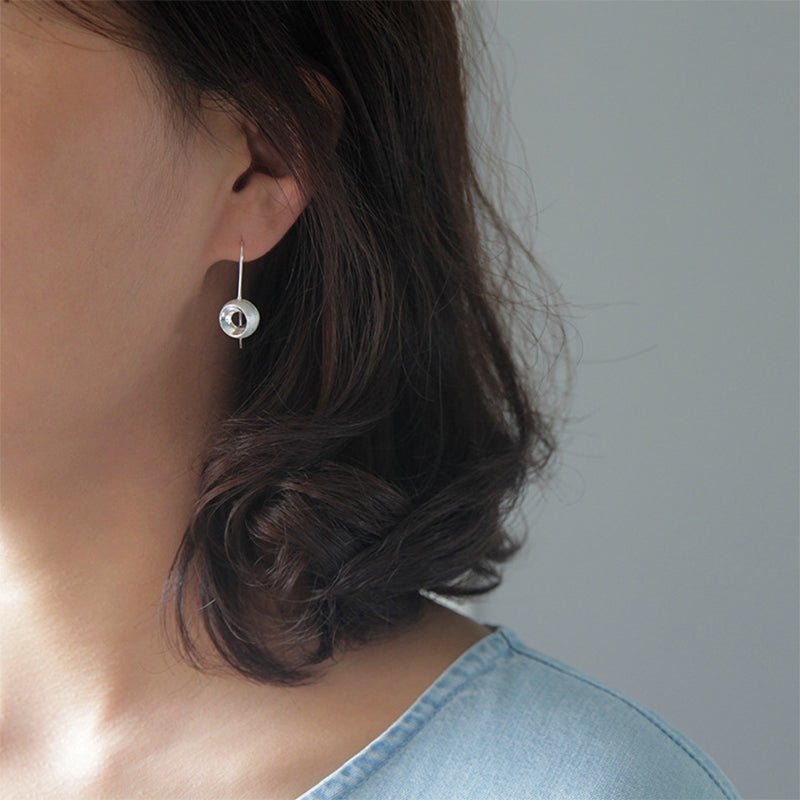 Hollow Sphere - Dangle Earrings