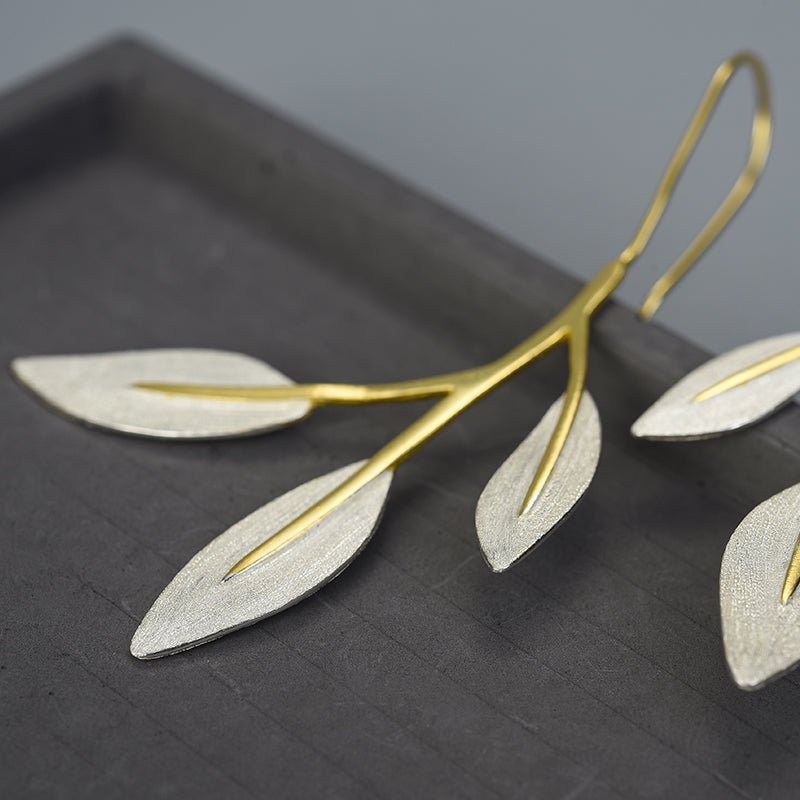 Floral Leaves - Dangle Earrings | NEW