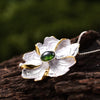 Tourmaline Leaf - Handmade Pendant